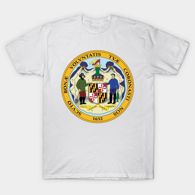 Seal of Maryland T-Shirt by Flags of the World